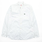 LACOSTE 長袖オックスフォード ボタンダウンシャツ M ホワイト CH5922