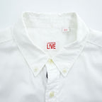 LACOSTE 長袖オックスフォード ボタンダウンシャツ M ホワイト CH5922