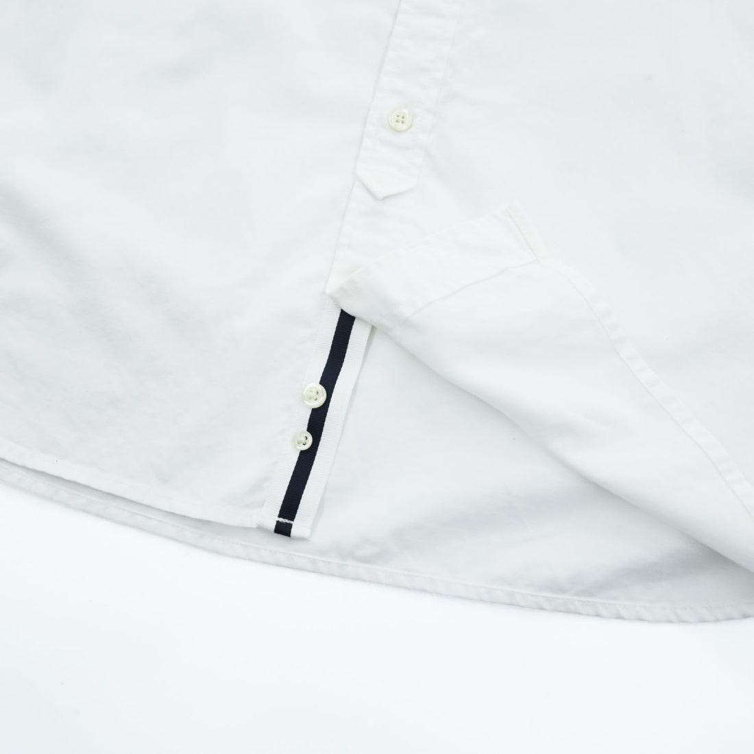 LACOSTE 長袖オックスフォード ボタンダウンシャツ M ホワイト CH5922