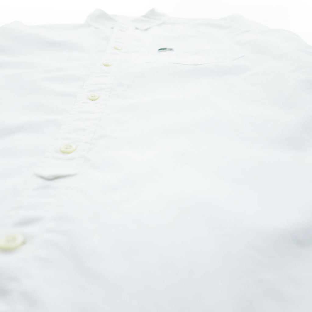 LACOSTE 長袖オックスフォード ボタンダウンシャツ M ホワイト CH5922