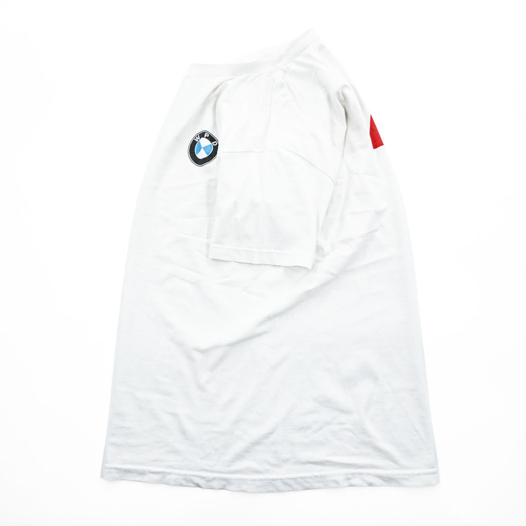 WARPED × MIN-NANO 日本製 Tシャツ L ホワイト BMWパロディ プリント