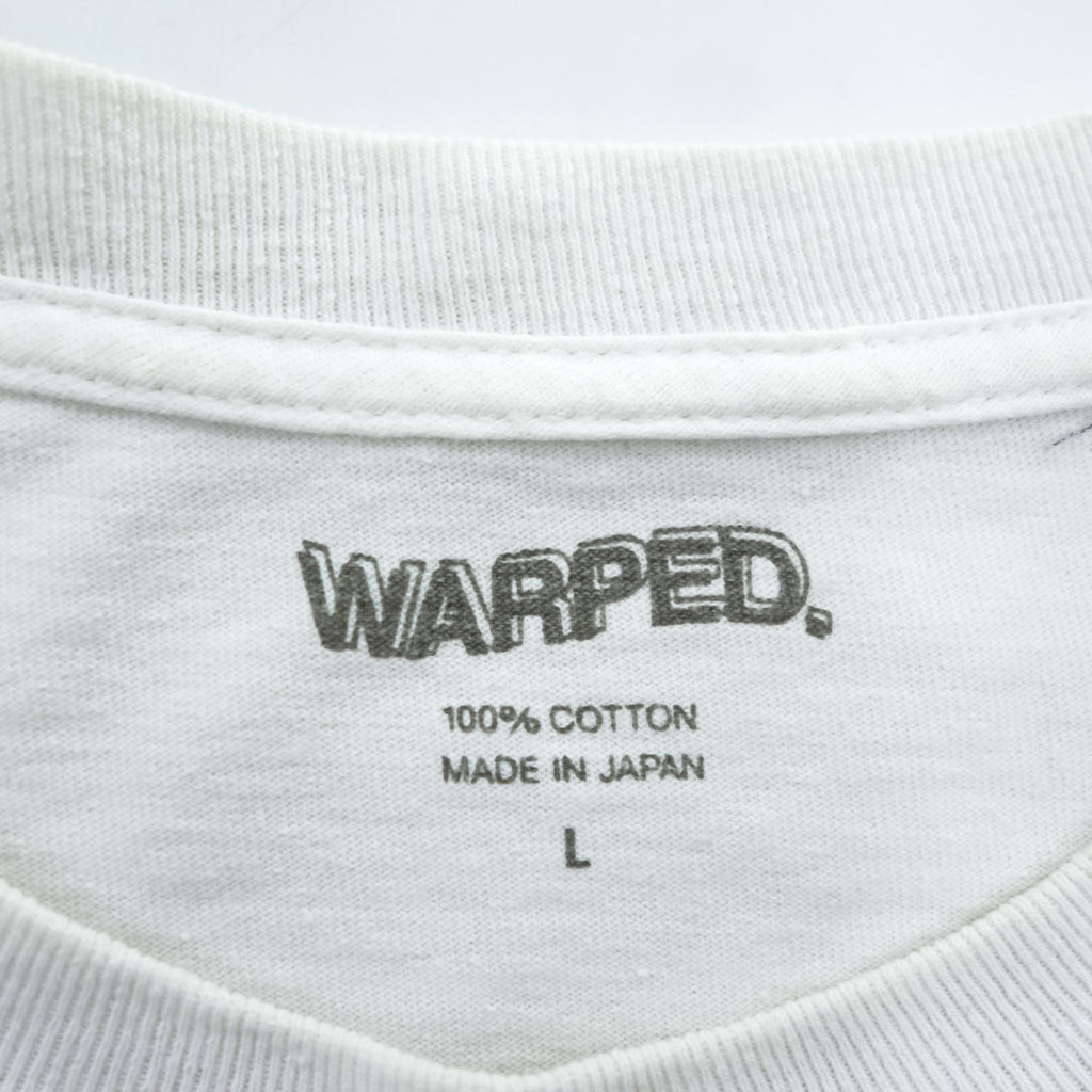 WARPED × MIN-NANO 日本製 Tシャツ L ホワイト BMWパロディ プリント
