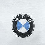 WARPED × MIN-NANO 日本製 Tシャツ L ホワイト BMWパロディ プリント