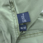 Polo Ralph Lauren 90年代  2タック ワイド チノパンツ HAMMOND PANT グリーン プリーツ ダブルカフス ポロチノ