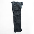 Wrangler WORKWEAR カーゴ ワークパンツ M ブラック リップストップ ダブルニー 10WMWR1BL