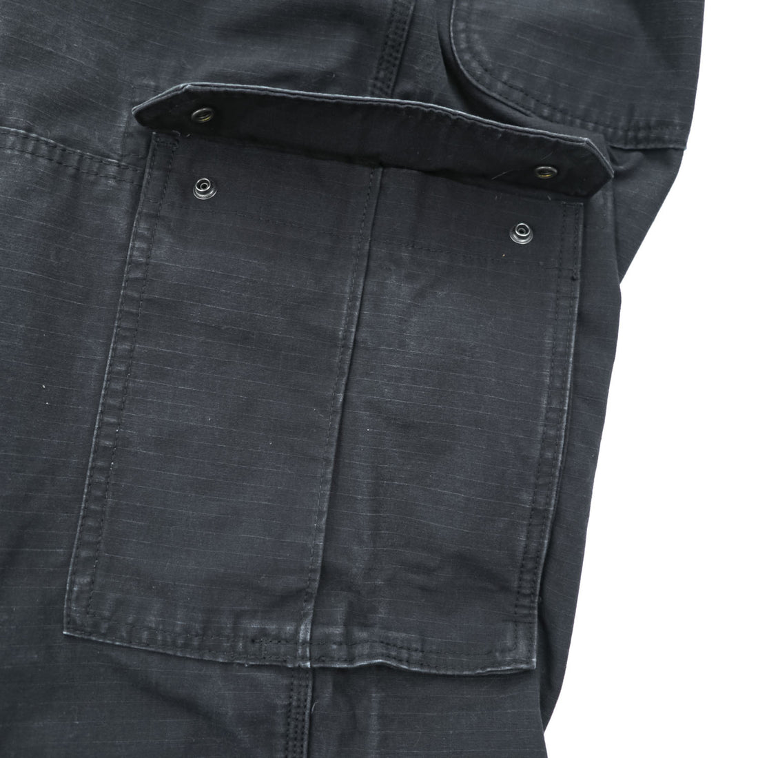 Wrangler WORKWEAR カーゴ ワークパンツ M ブラック リップストップ ダブルニー 10WMWR1BL