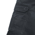 Wrangler WORKWEAR カーゴ ワークパンツ M ブラック リップストップ ダブルニー 10WMWR1BL
