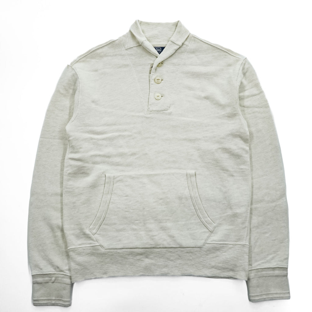 Polo Ralph Lauren 90年代 ヴィンテージ ショールカラー スウェット トレーナー L 裏起毛 カンガルーポケット