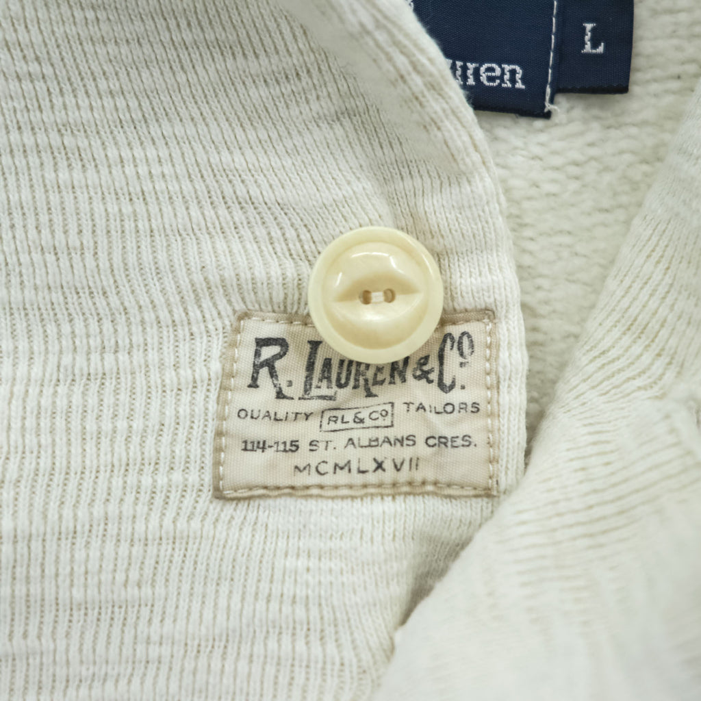 Polo Ralph Lauren 90年代 ヴィンテージ ショールカラー スウェット トレーナー L 裏起毛 カンガルーポケット