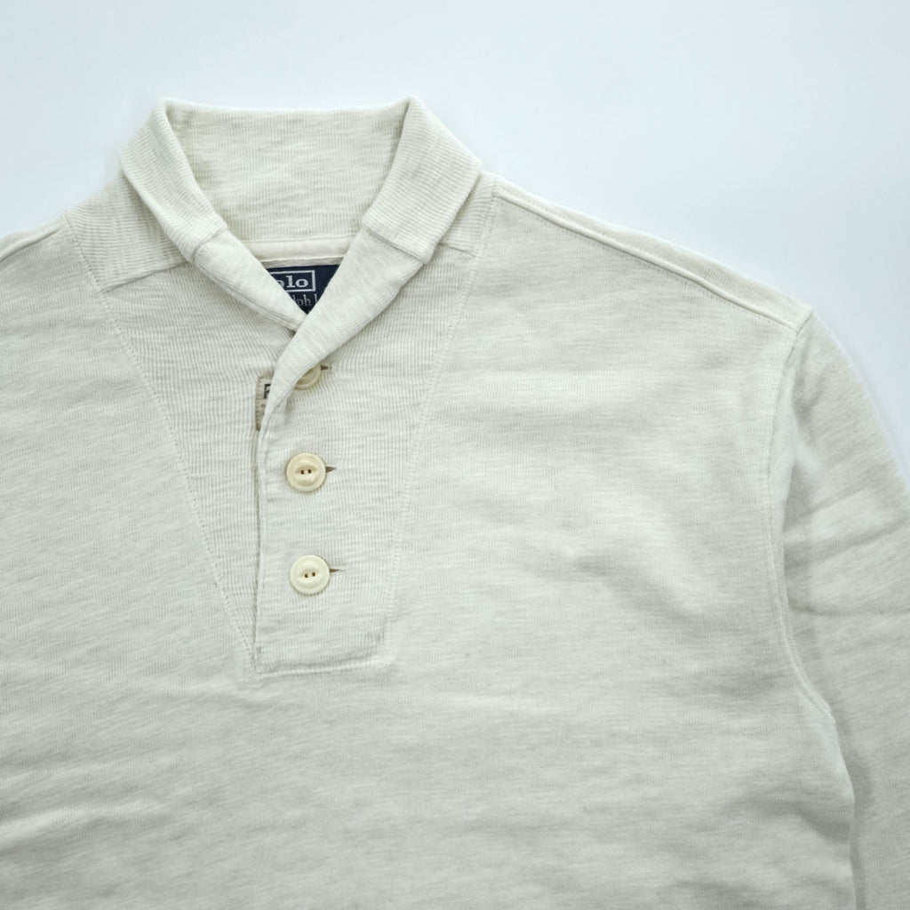 Polo Ralph Lauren 90年代 ヴィンテージ ショールカラー スウェット トレーナー L 裏起毛 カンガルーポケット