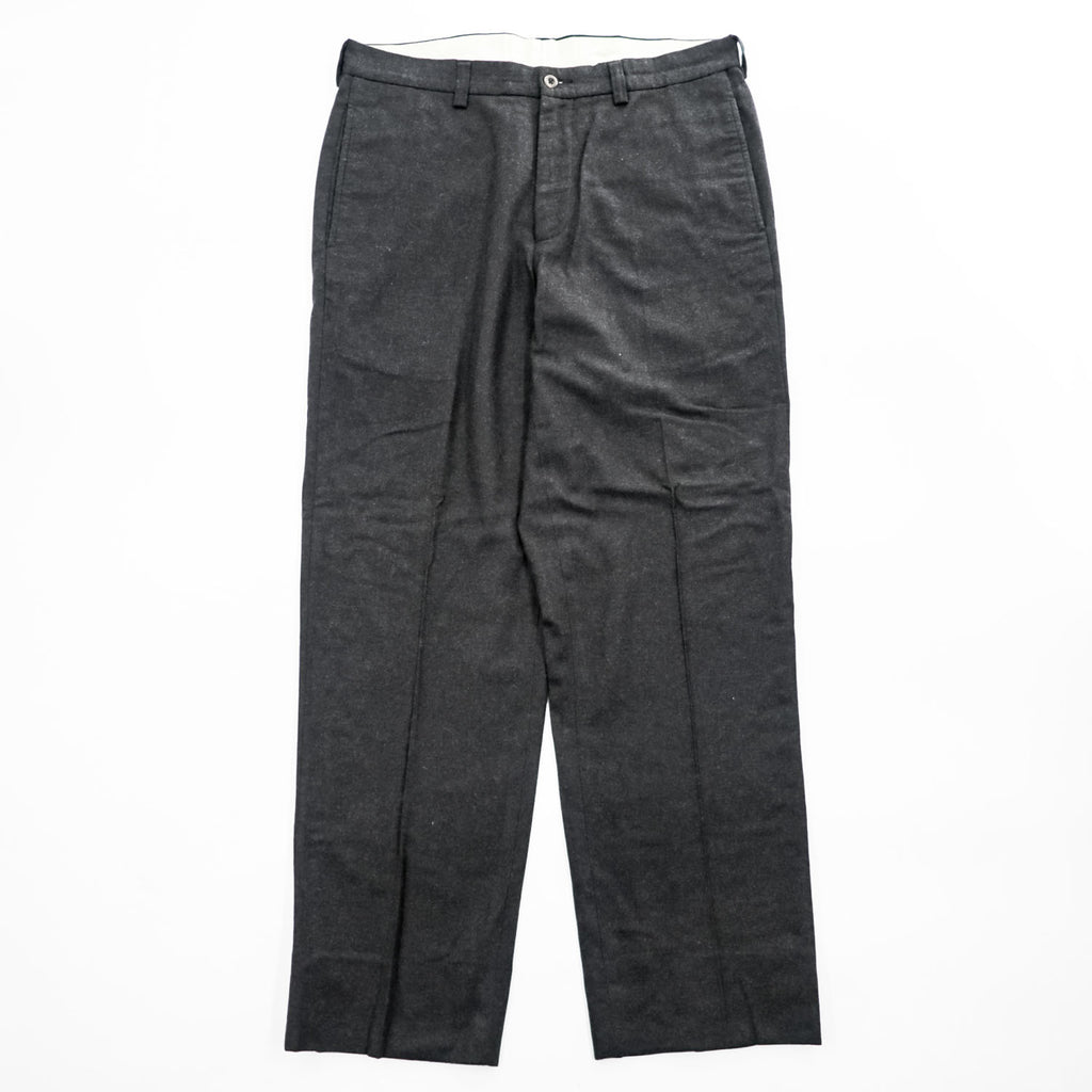 Brooks Brothers ウールナイロン スラックス パンツ L ブラウン チャコール
