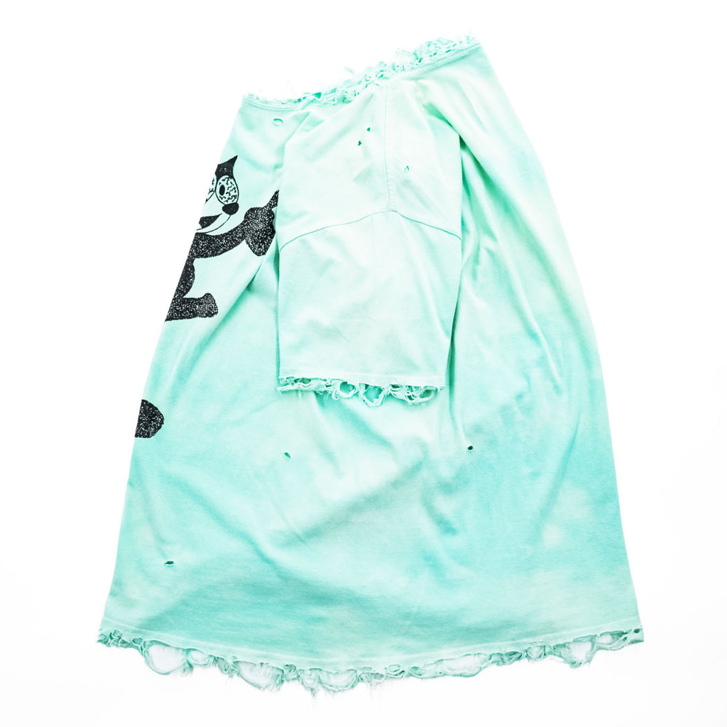 TEPPEI FURUYAMA ダメージ クラッシュ加工 Tシャツ FREE フィリックス プリント NOT READY MADE