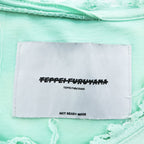 TEPPEI FURUYAMA ダメージ クラッシュ加工 Tシャツ FREE フィリックス プリント NOT READY MADE