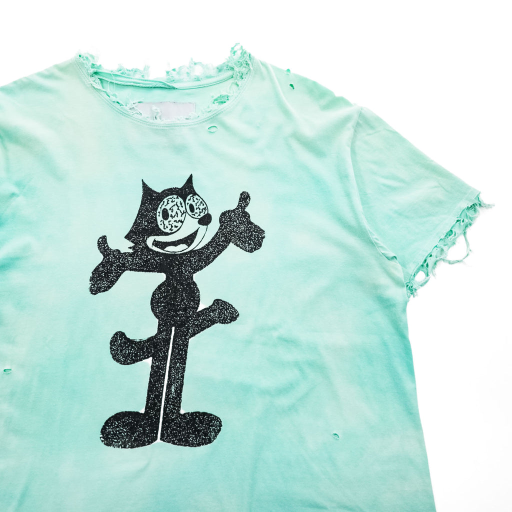 TEPPEI FURUYAMA ダメージ クラッシュ加工 Tシャツ FREE フィリックス プリント NOT READY MADE