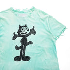 TEPPEI FURUYAMA ダメージ クラッシュ加工 Tシャツ FREE フィリックス プリント NOT READY MADE