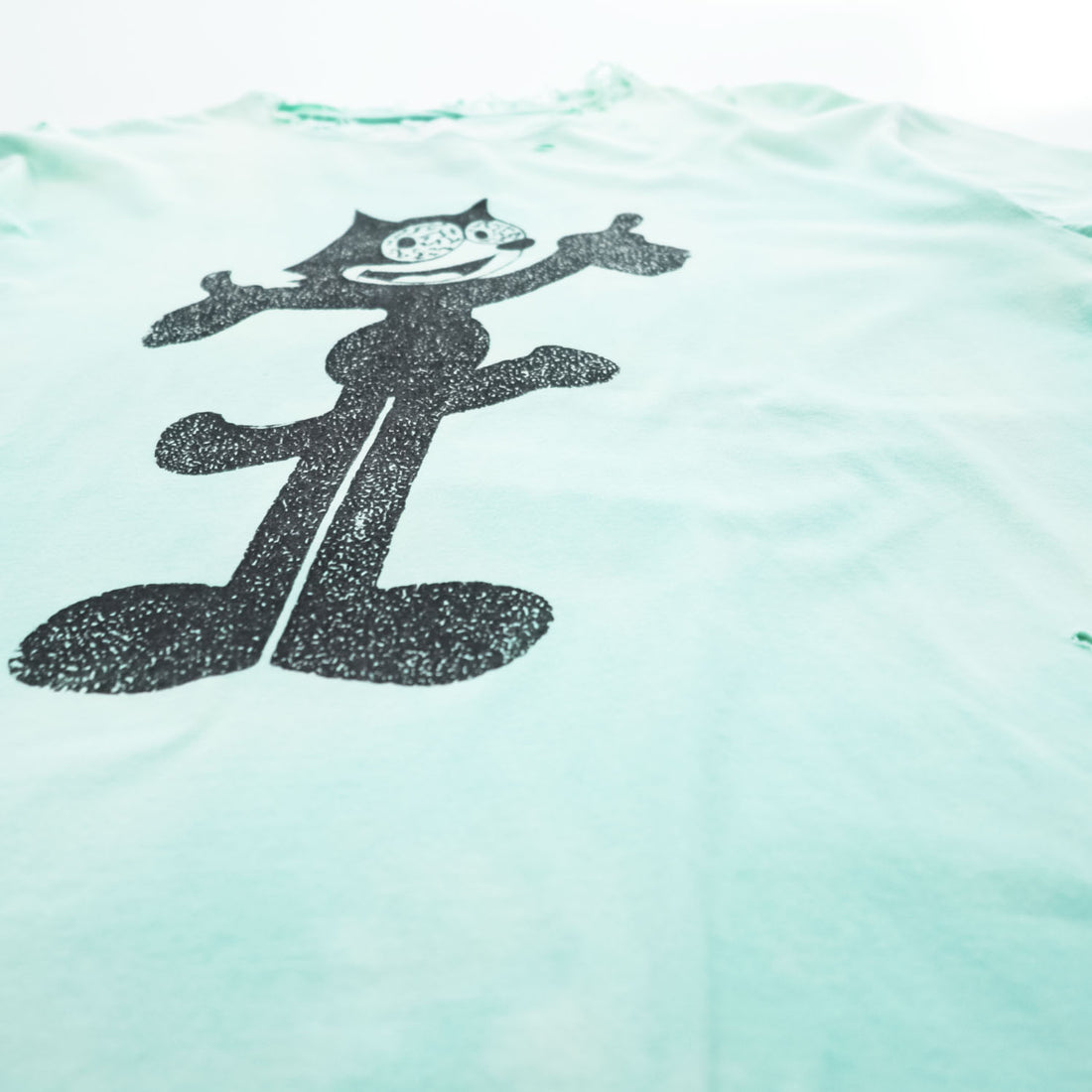 TEPPEI FURUYAMA ダメージ クラッシュ加工 Tシャツ FREE フィリックス プリント NOT READY MADE