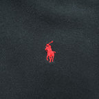 Polo Ralph Lauren フルジップパーカー L ブラック 裏起毛 スモールポニー ロゴ 刺繍 フロントポケット
