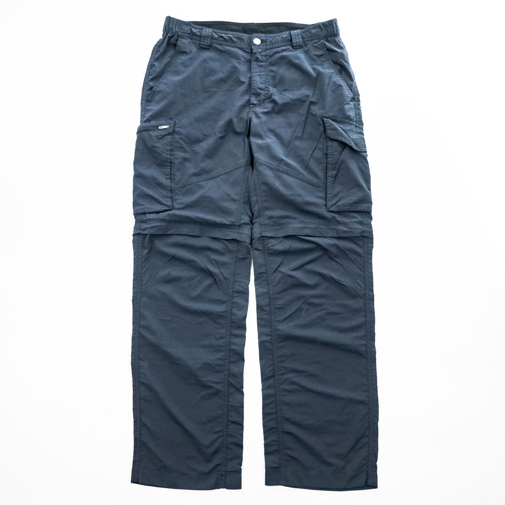 Columbia シェル アウトドア 2WAY コンバーチブル カーゴパンツ ショートパンツ M リップストップ XM0102