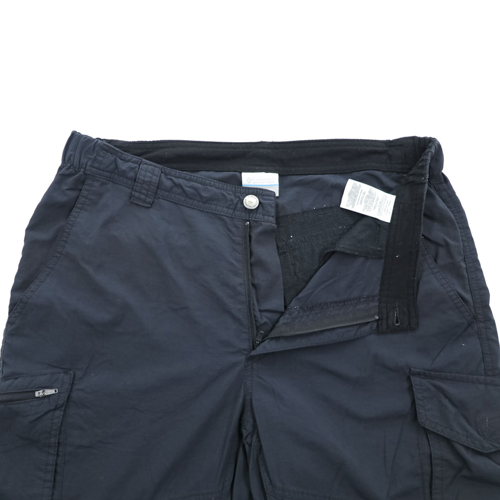 Columbia シェル アウトドア 2WAY コンバーチブル カーゴパンツ ショートパンツ M リップストップ XM0102