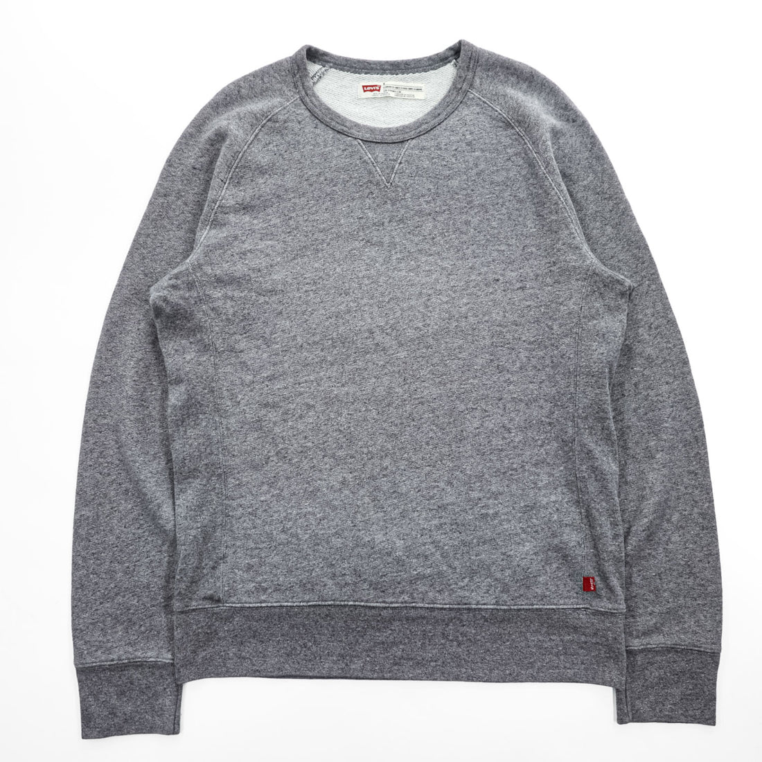 Levi's 前V クルーネック スウェット トレーナー M グレー 15805-0003