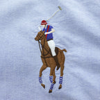 Ralph Lauren 90年代 ヴィンテージ 長袖 オックスフォードシャツ XL ブルー CUSTOM FIT ビッグポニー ボタンダウン