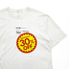 doublet Tシャツ DISPOSAL REDUCTION T-SHIRT M ホワイト 割引シール ワイドシルエット 25SS24CS360