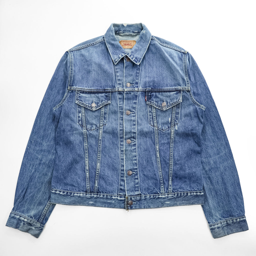 Levi's 00年代 ヴィンテージ デニムジャケット Gジャン XXL バックペイント LAST GANG IN TOWN ユーロリーバイス 70500 04