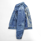 Levi's 00年代 ヴィンテージ デニムジャケット Gジャン XXL バックペイント LAST GANG IN TOWN ユーロリーバイス 70500 04