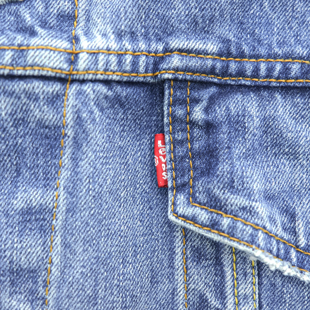 Levi's 00年代 ヴィンテージ デニムジャケット Gジャン XXL バックペイント LAST GANG IN TOWN ユーロリーバイス 70500 04