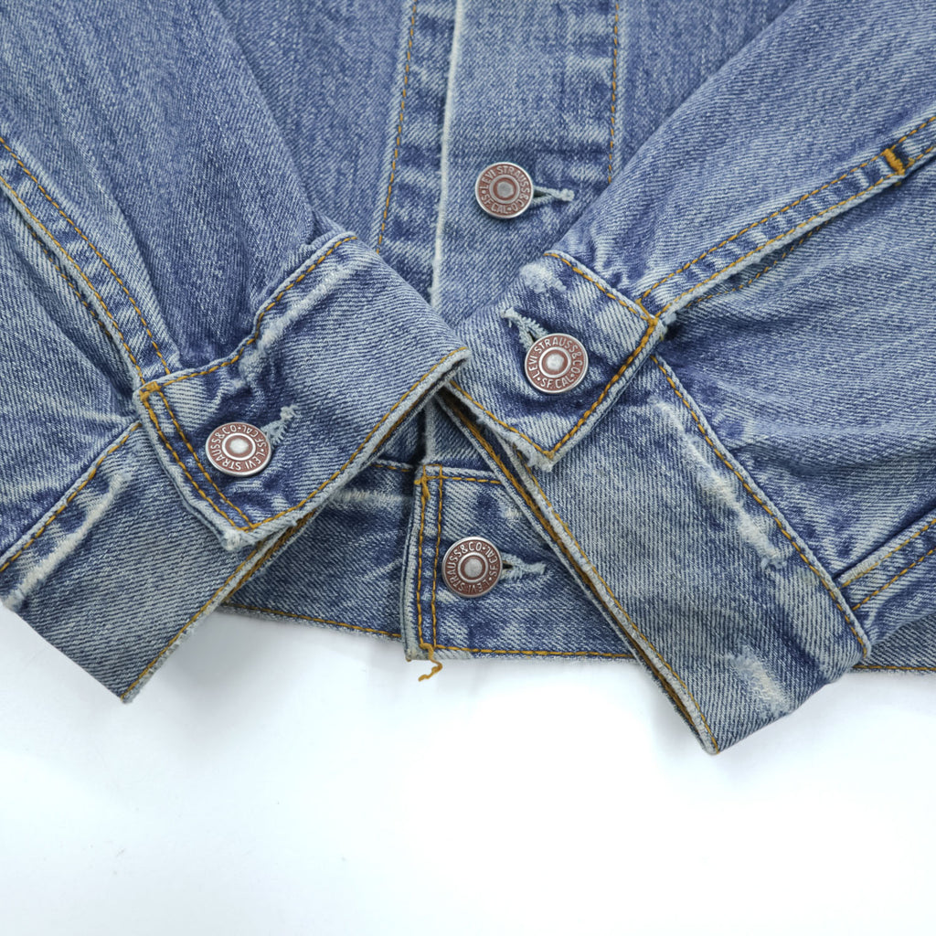 Levi's 00年代 ヴィンテージ デニムジャケット Gジャン XXL バックペイント LAST GANG IN TOWN ユーロリーバイス 70500 04