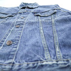 Levi's 00年代 ヴィンテージ デニムジャケット Gジャン XXL バックペイント LAST GANG IN TOWN ユーロリーバイス 70500 04