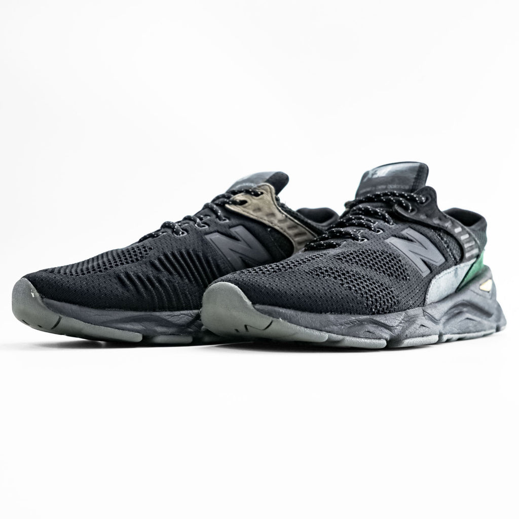 NEW BALANCE X-90 スニーカー 27cm ブラック グリーン メッシュ MSX90BG
