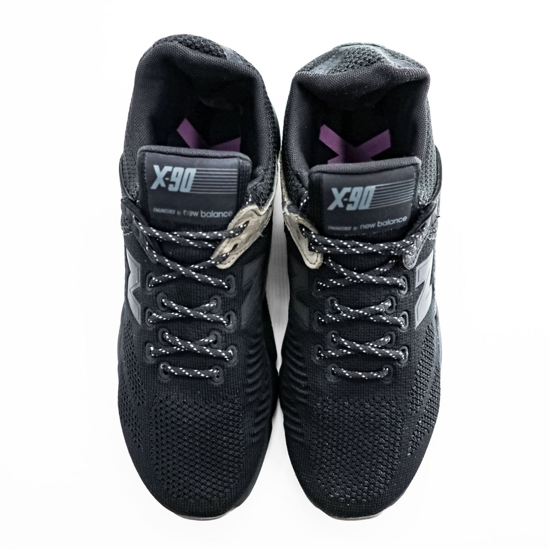 NEW BALANCE X-90 スニーカー 27cm ブラック グリーン メッシュ MSX90BG