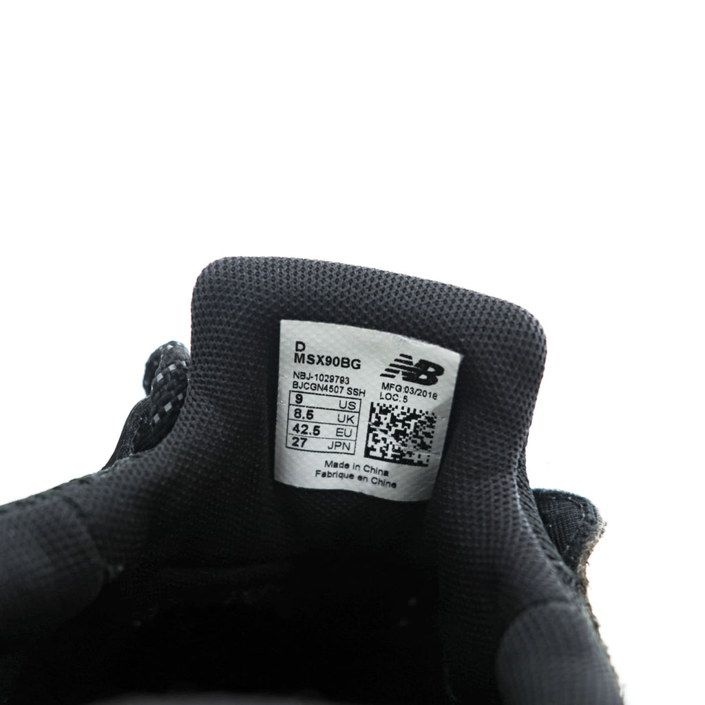 NEW BALANCE X-90 スニーカー 27cm ブラック グリーン メッシュ MSX90BG