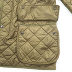 Polo Ralph Lauren 90年代 ヴィンテージ キルティングジャケット L レザーショルダーパッチ チンストラップ