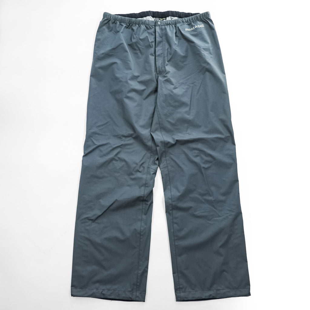 mont-bell レインダンサー Rain Dancer ゴアテックス GORE-TEX レインパンツ シェル アウトドア L グレー 防水 リップストップ 3レイヤー 1128624