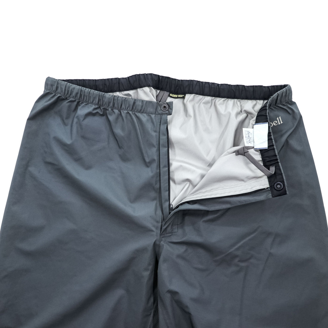 mont-bell レインダンサー Rain Dancer ゴアテックス GORE-TEX レインパンツ シェル アウトドア L グレー 防水 リップストップ 3レイヤー 1128624