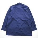 RED KAP 長袖 ワークシャツ L ネイビー ボックスシルエット ダブル フラップ 胸ポケット ST52NV5