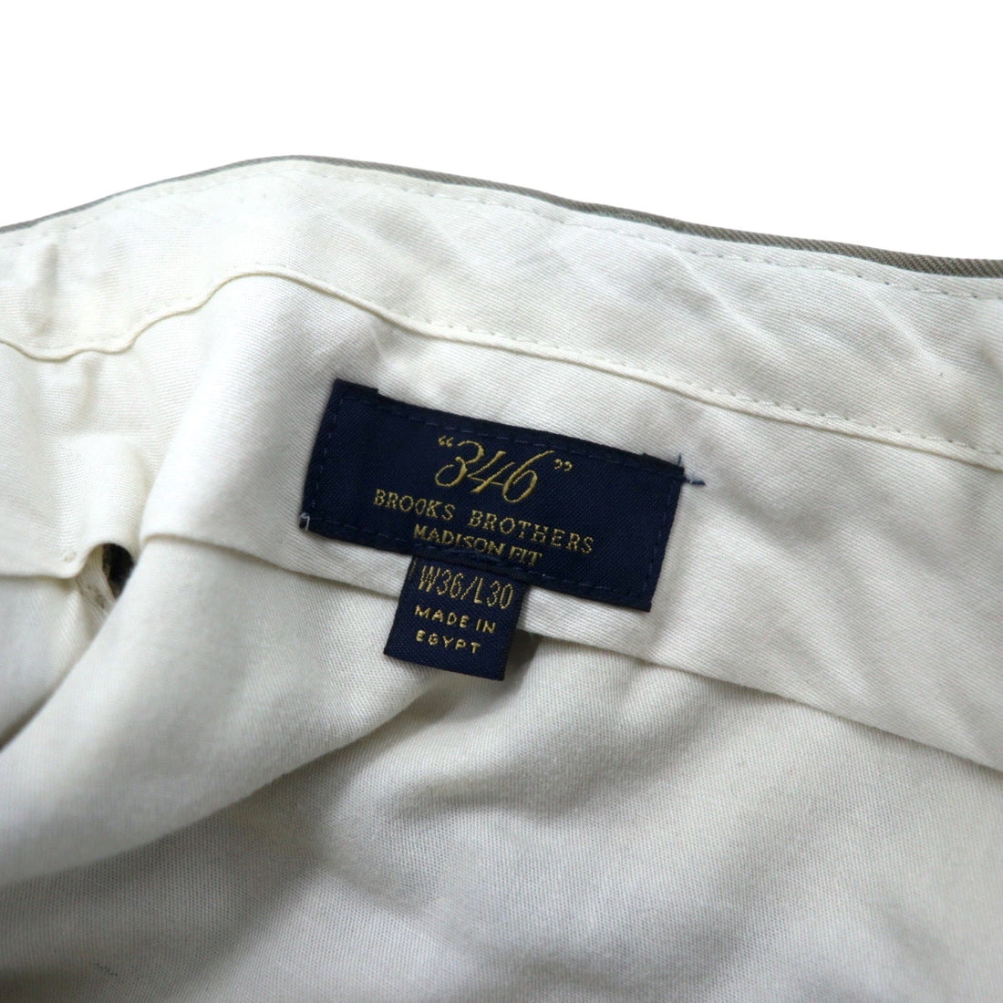 346 BROOKS BROTHERS 2タック ワイド スラックスパンツ 36 ベージュ ウール MADISON FIT - 日本然リトテ