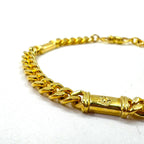 Christian Dior Made in Germany Curb Chain Bracelet Gold GERMANY Stamp