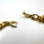Christian Dior Made in Germany Curb Chain Bracelet Gold GERMANY Stamp