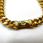 Christian Dior Made in Germany Curb Chain Bracelet Gold GERMANY Stamp