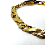 Vintage Link Chain Bracelet 19cm Gold