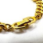 Christian Dior Made in Germany Curb Chain Bracelet Gold GERMANY Stamp