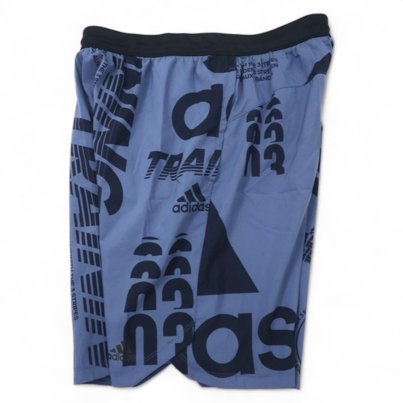 adidas Game Pants, Shorts, 2XO, Navy, Polyester, All-over Pattern, US Standard