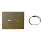 GUCCI Gアイコン ロゴモチーフ ブレスレット バングル シルバー イタリア製