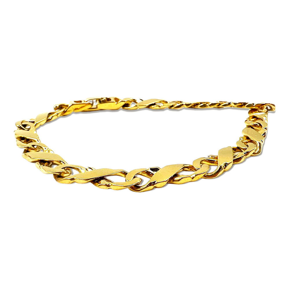 Vintage Link Chain Bracelet 19cm Gold