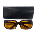 FENDI Italian Sunglasses Rectangle Brown FF Logo SL7672