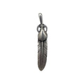 日本然リトテ-古着オンライン-goro's ハートホイール フェザー ペンダントトップ シルバー 中-goro's Heart Wheel Feather Pendant Top Silver Medium