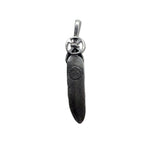 goro's Heart Wheel Feather Pendant Top Silver Medium